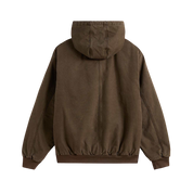 Workwear Canvas Full Zip Jacket - Coal Brown