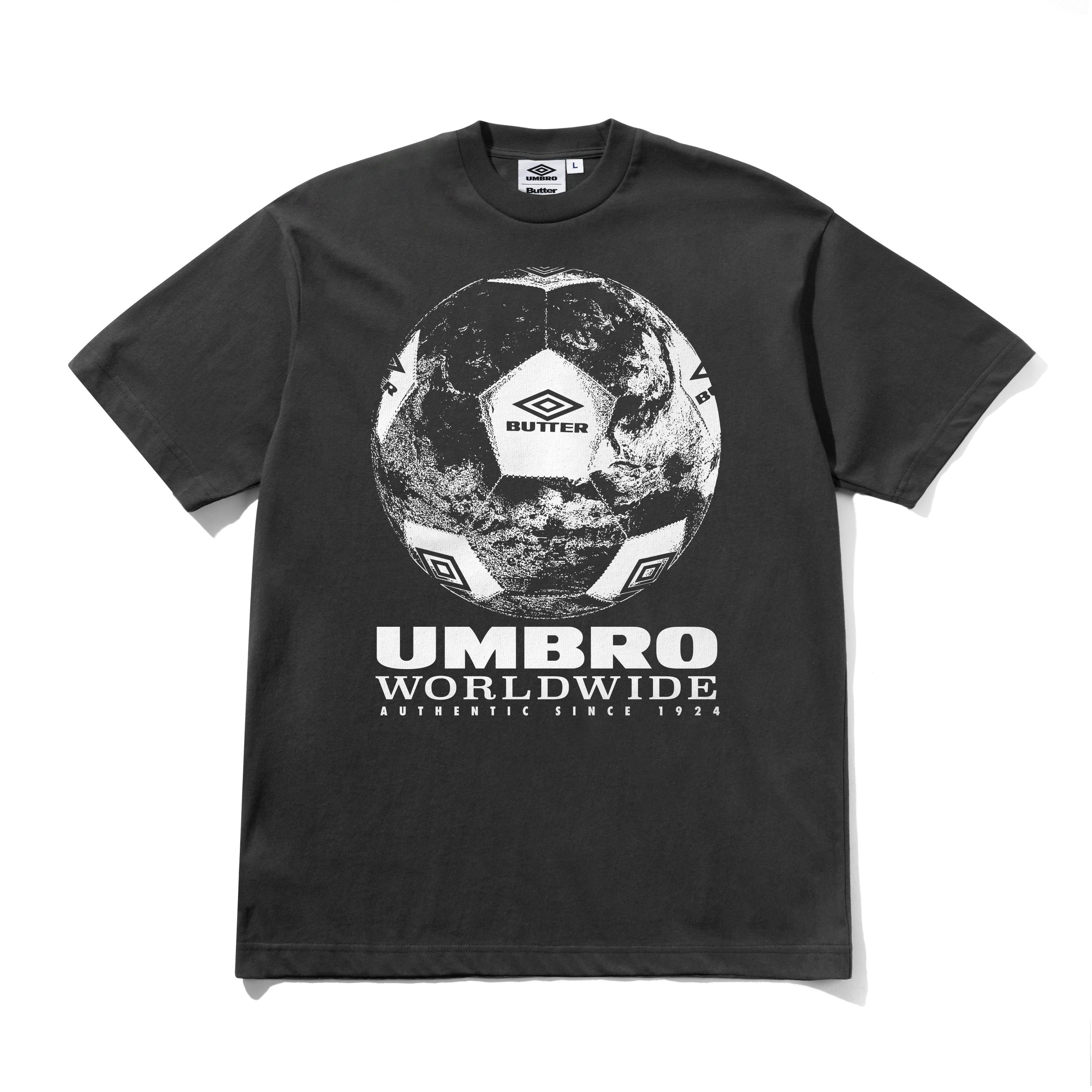 T-Shirt World Game - Noir Délavé
