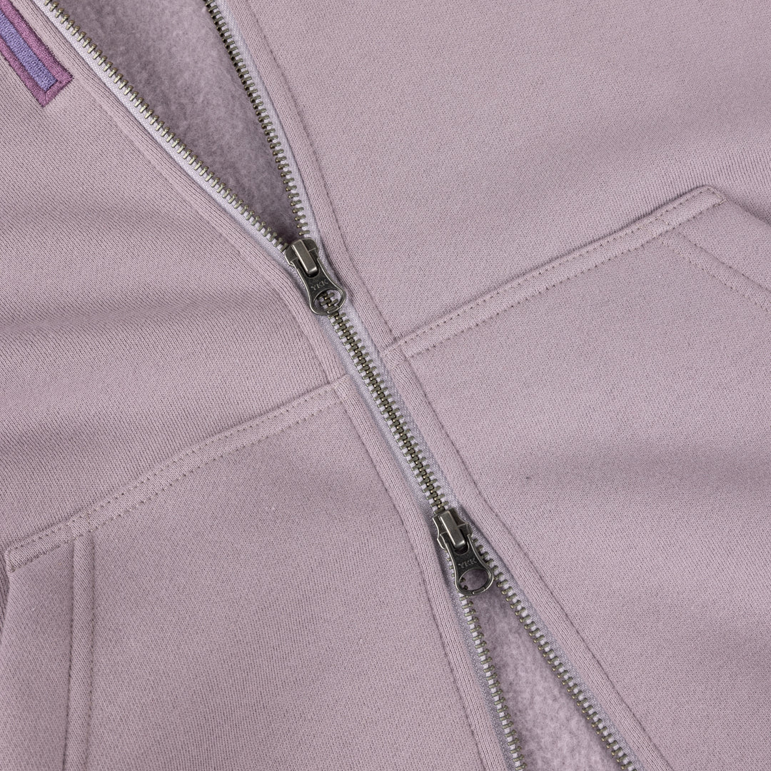 Blocks Zip Hoodie - Stone Mauve