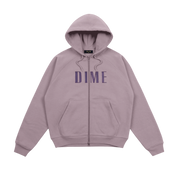 Blocks Zip Hoodie - Stone Mauve