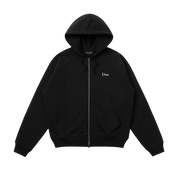 Classic Small Logo Zip Hoodie - Black