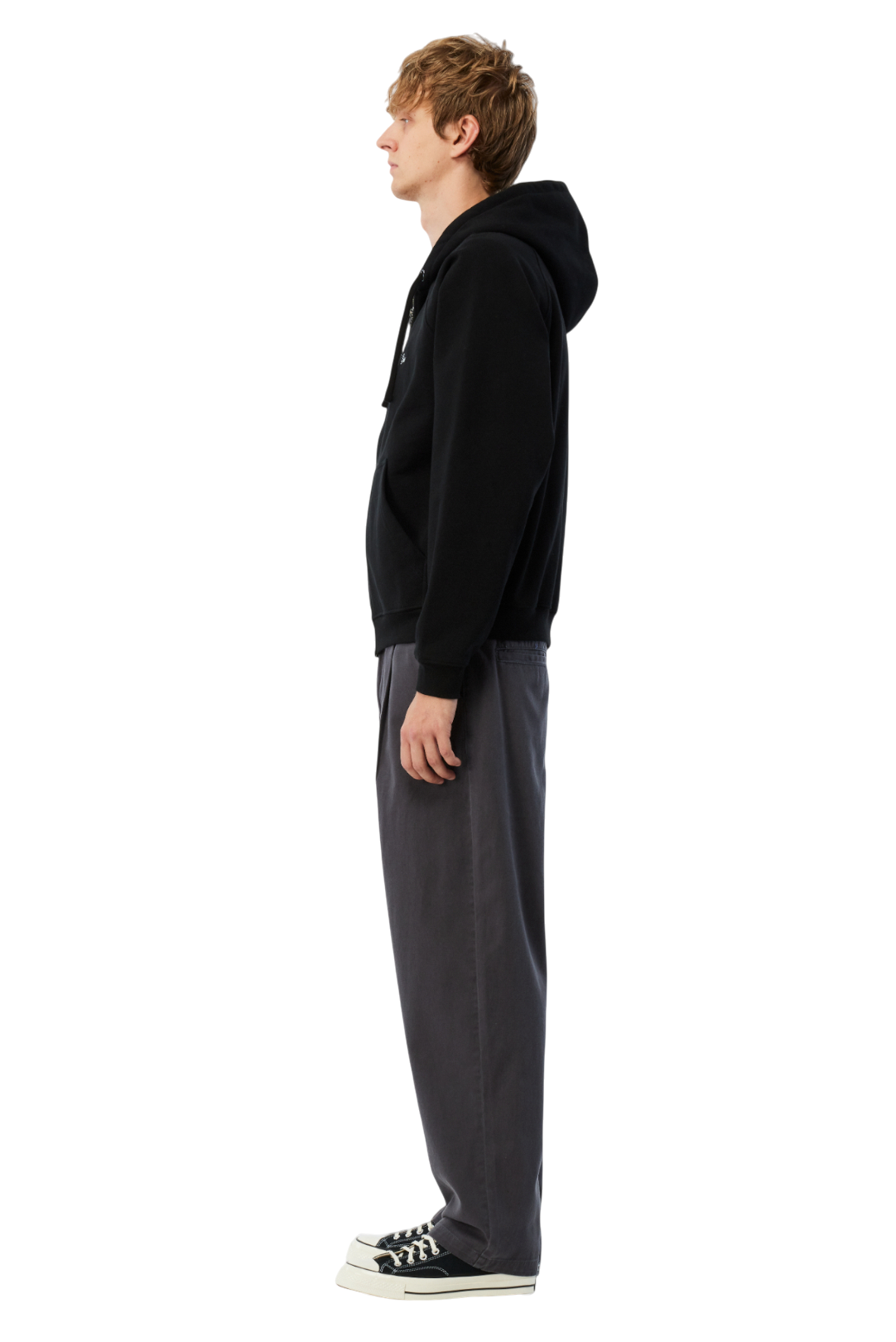 Cursive Small Logo Sweat à Capuche Zippé - Noir