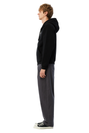 Cursive Small Logo Sweat à Capuche Zippé - Noir