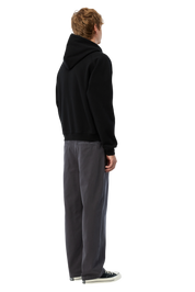 Cursive Small Logo Sweat à Capuche Zippé - Noir