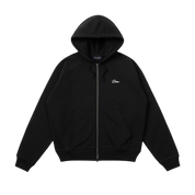 Cursive Small Logo Sweat à Capuche Zippé - Noir