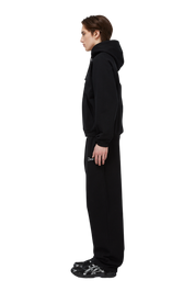 Classic Small Logo Zip Hoodie - Black