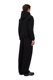 Classic Small Logo Zip Hoodie - Black
