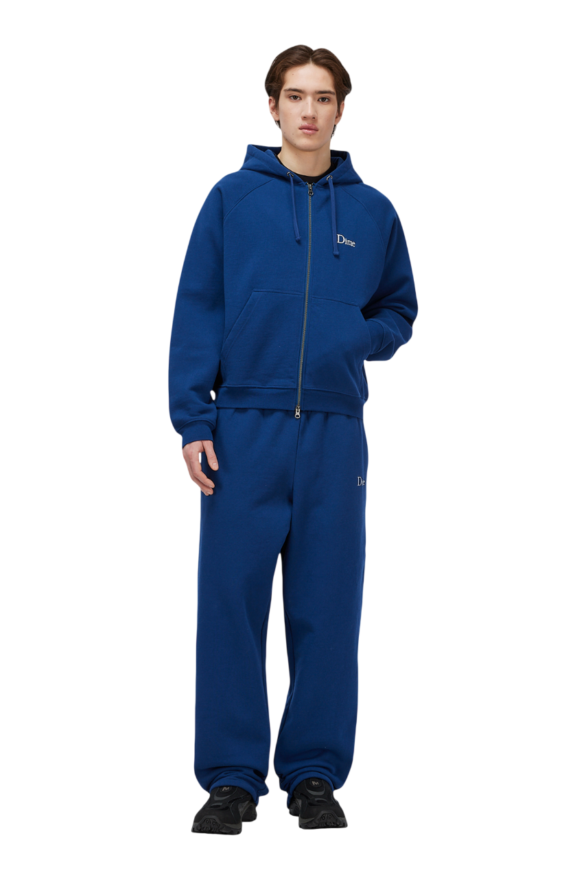 Classic Small Logo Zip Hoodie - Midnight Navy
