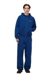 Classic Small Logo Zip Hoodie - Midnight Navy