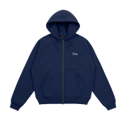 Classic Small Logo Zip Hoodie - Midnight Navy