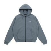 Classic Small Logo Zip Hoodie - Granite