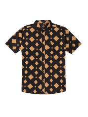 Chemise à manches courtes Grit Mandala - Nouveau noir