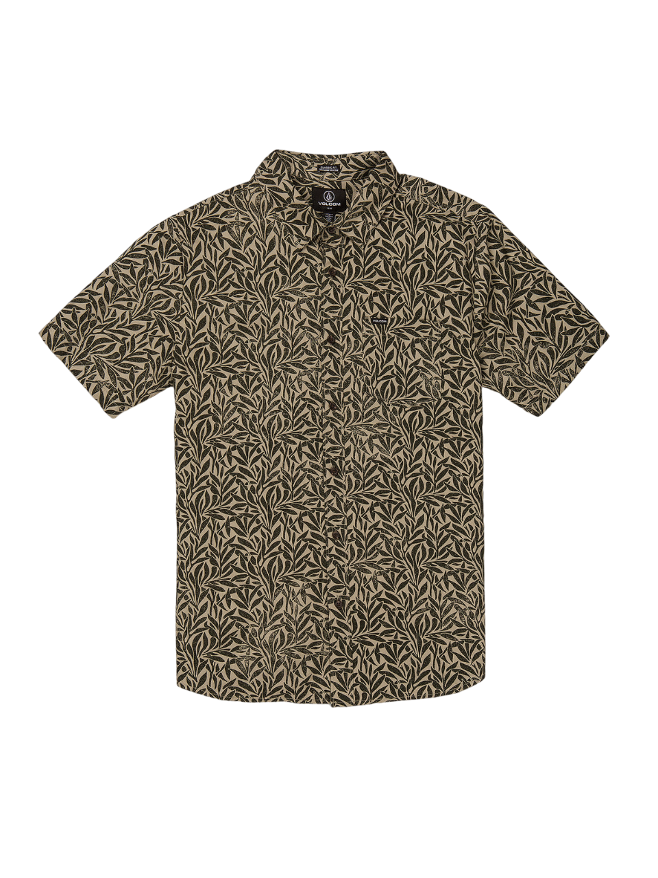 Falling Leaf Short Sleeve Shirt - Pewter