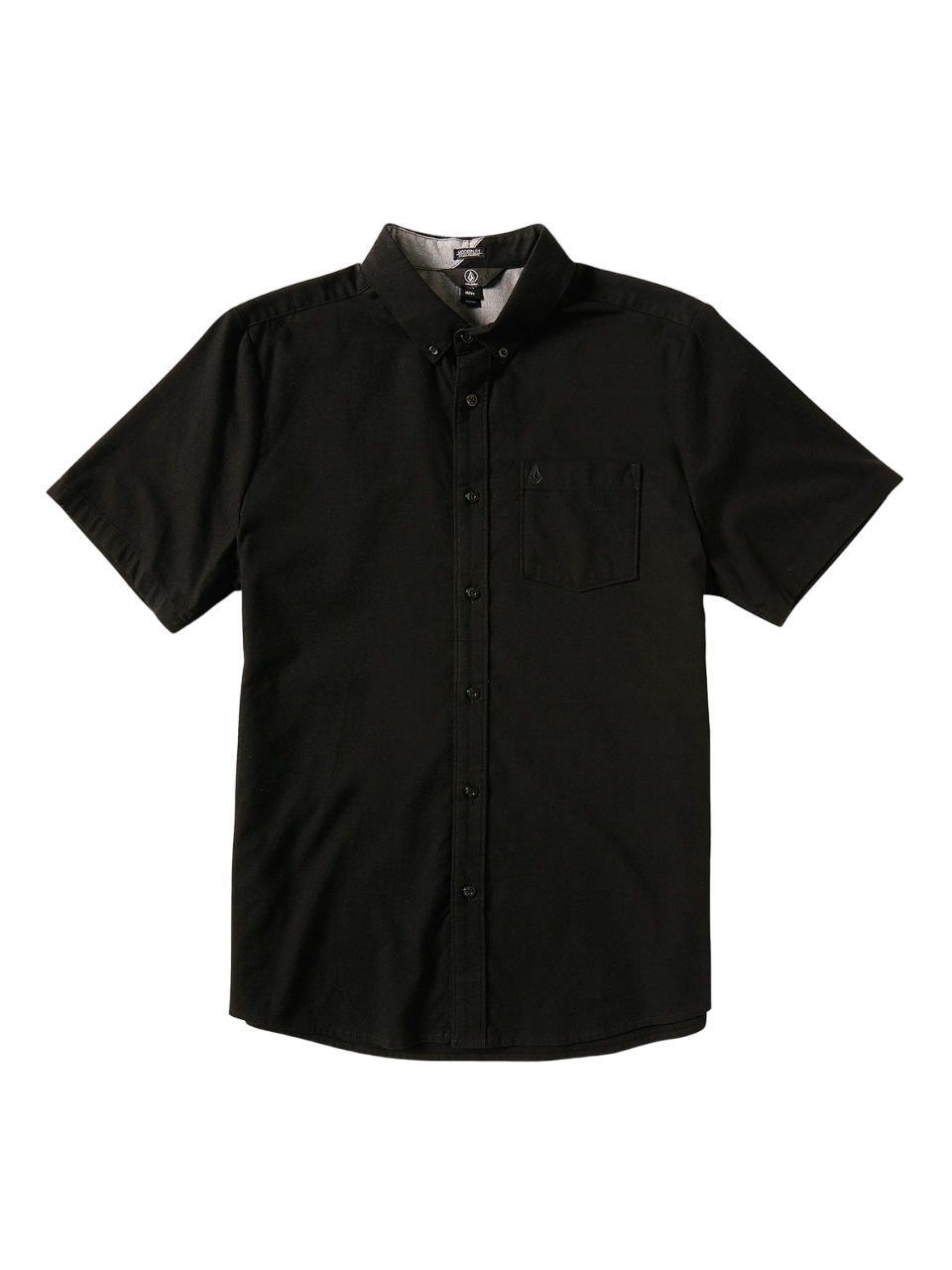 Everett Oxford Short Sleeve Shirt - New Black