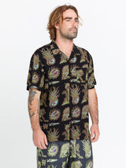 Featured Artist Tetsunori Short Sleeve Shirt - Black