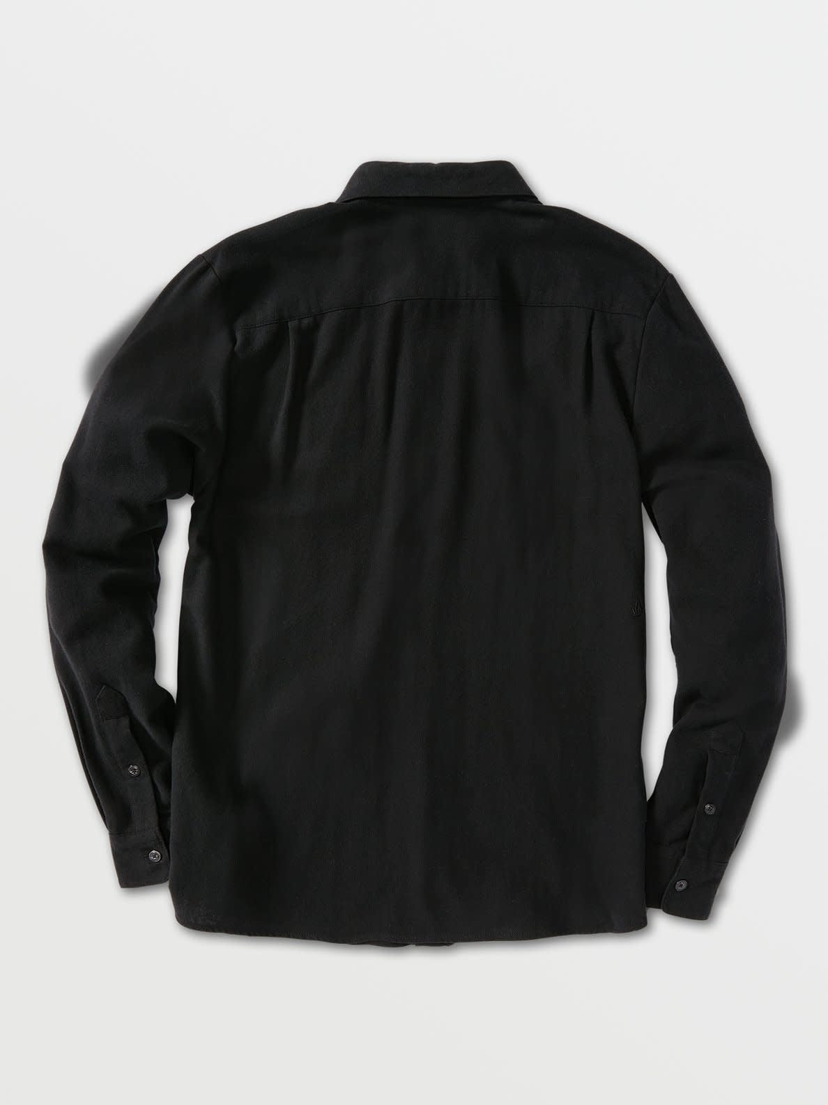 Caden Solid Long Sleeve Shirt - Black