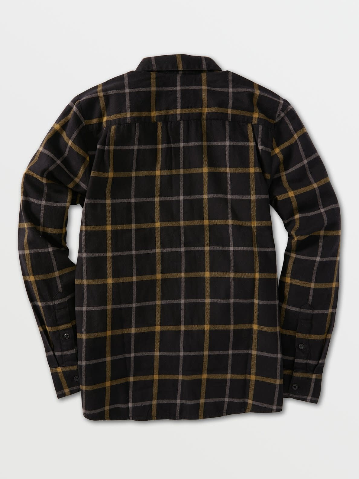 Caden Plaid Long Sleeve Flannel - Black