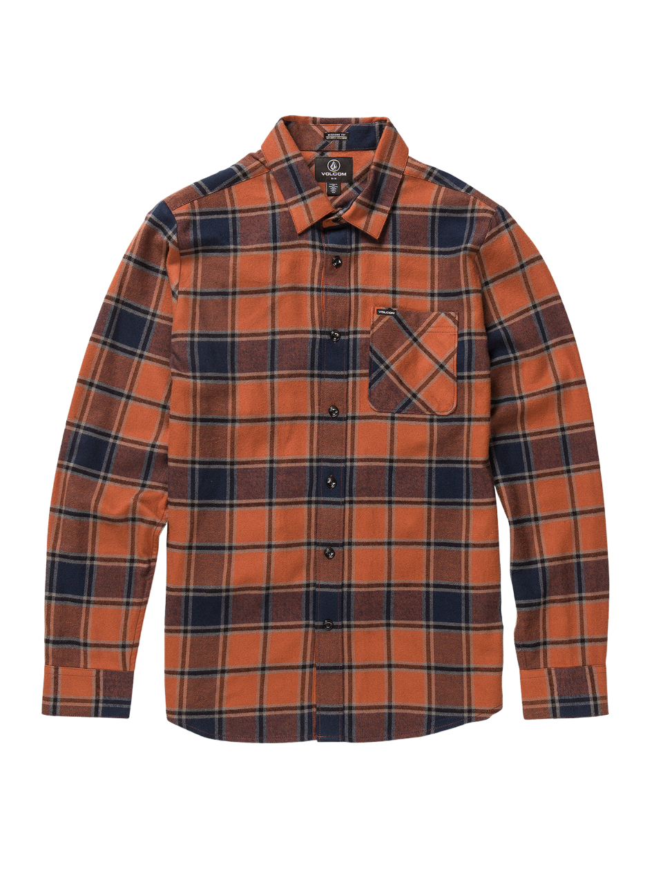 Caden Plaid Long Sleeve Flannel - Mocha