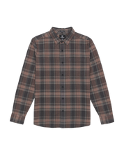 Baystone Long Sleeve Flannel Shirt - Asphalt Black