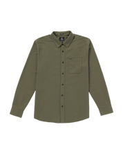 Caden Solid Long Sleeve Shirt - Winter Moss