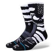 Nightmare Before Christmas Patch Crew Socks - Black