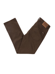 Pantalon Slub 5 poches Solver - Marron foncé