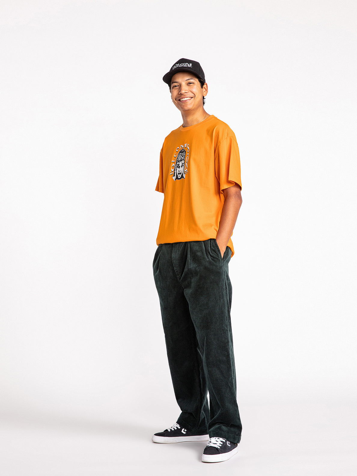 Louie Lopez Tapered Cord Pant - Cedar Green