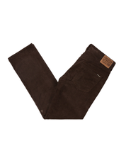 Pantalon en velours côtelé à 5 poches Solver - Marron foncé