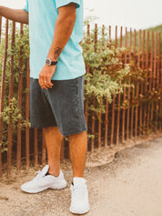 Stone Faded Hybrid Shorts - Stealth