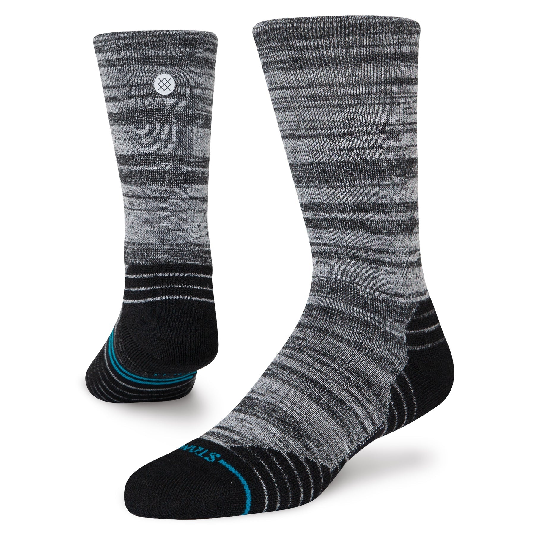 Mid Wool Crew Socks - Black