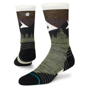 Mid Wool Crew Socks - Olive