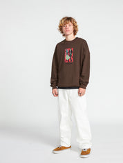 Featured Artist Bob Mollema Crew Sweatshirt - Dark Brown