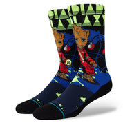 Groot Jams Crew Socks - Black