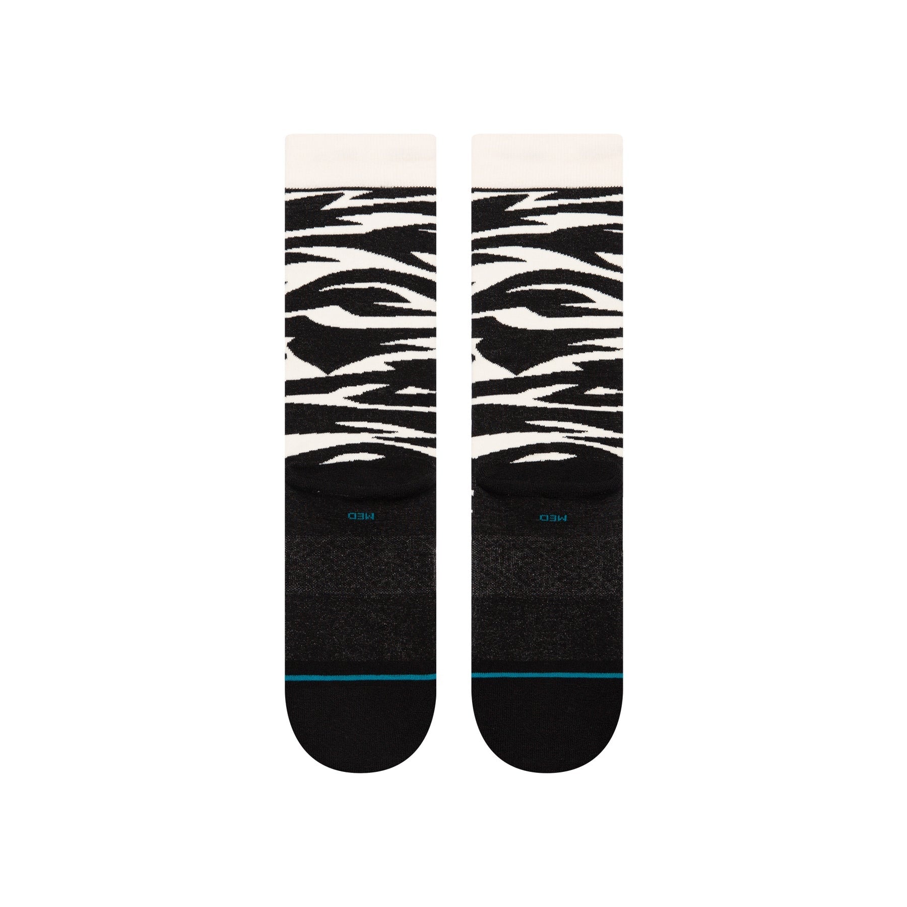 Spike Crew Socks - Black/White