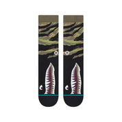 Warbird Crew Socks - Burgundy