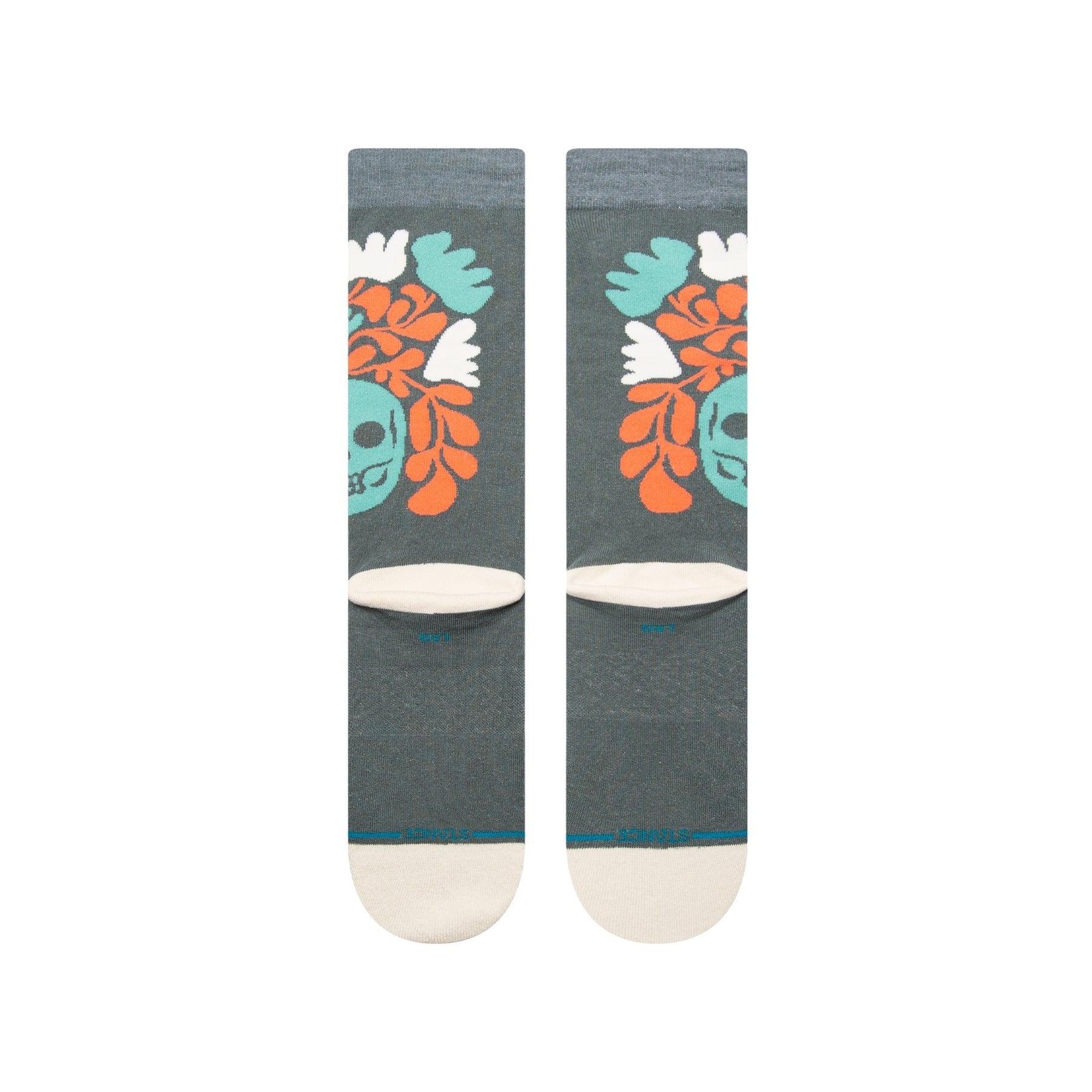 Skelly Nelly Crew Socks - Teal