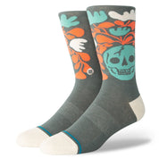 Skelly Nelly Crew Socks - Teal