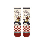 "Looney Tunes" Bugs Crew Socks - Vintage White