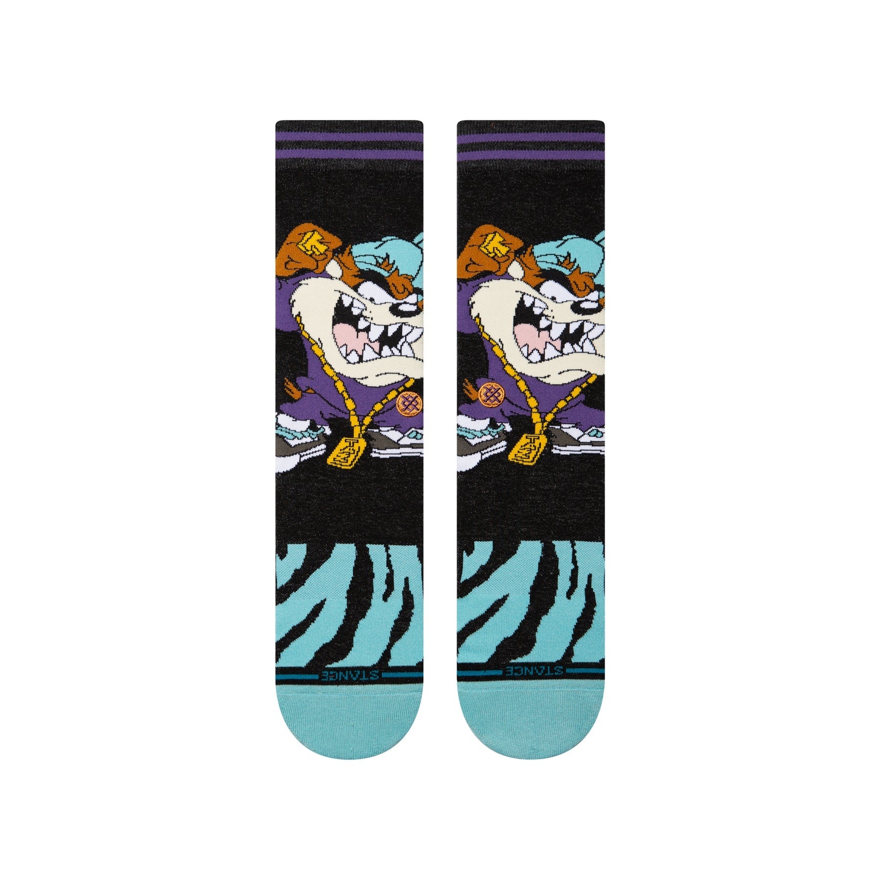 "Looney Tunes" Taz Crew Socks - Black