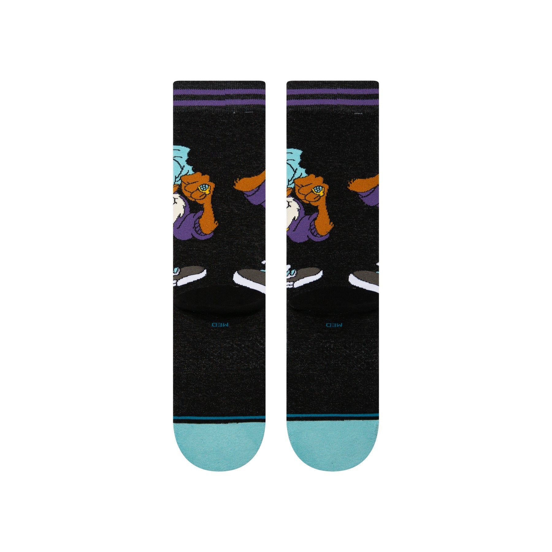 "Looney Tunes" Taz Crew Socks - Black