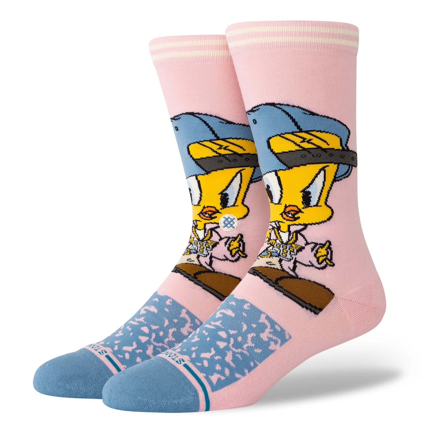 "Looney Tunes" Tweety Crew Socks - Pink