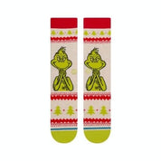 Dr. Seuss The Grinch Sweater Crew Socks - Canvas