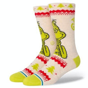 Dr. Seuss The Grinch Sweater Crew Socks - Canvas