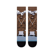 Tupac Resurrected Crew Socks - Black