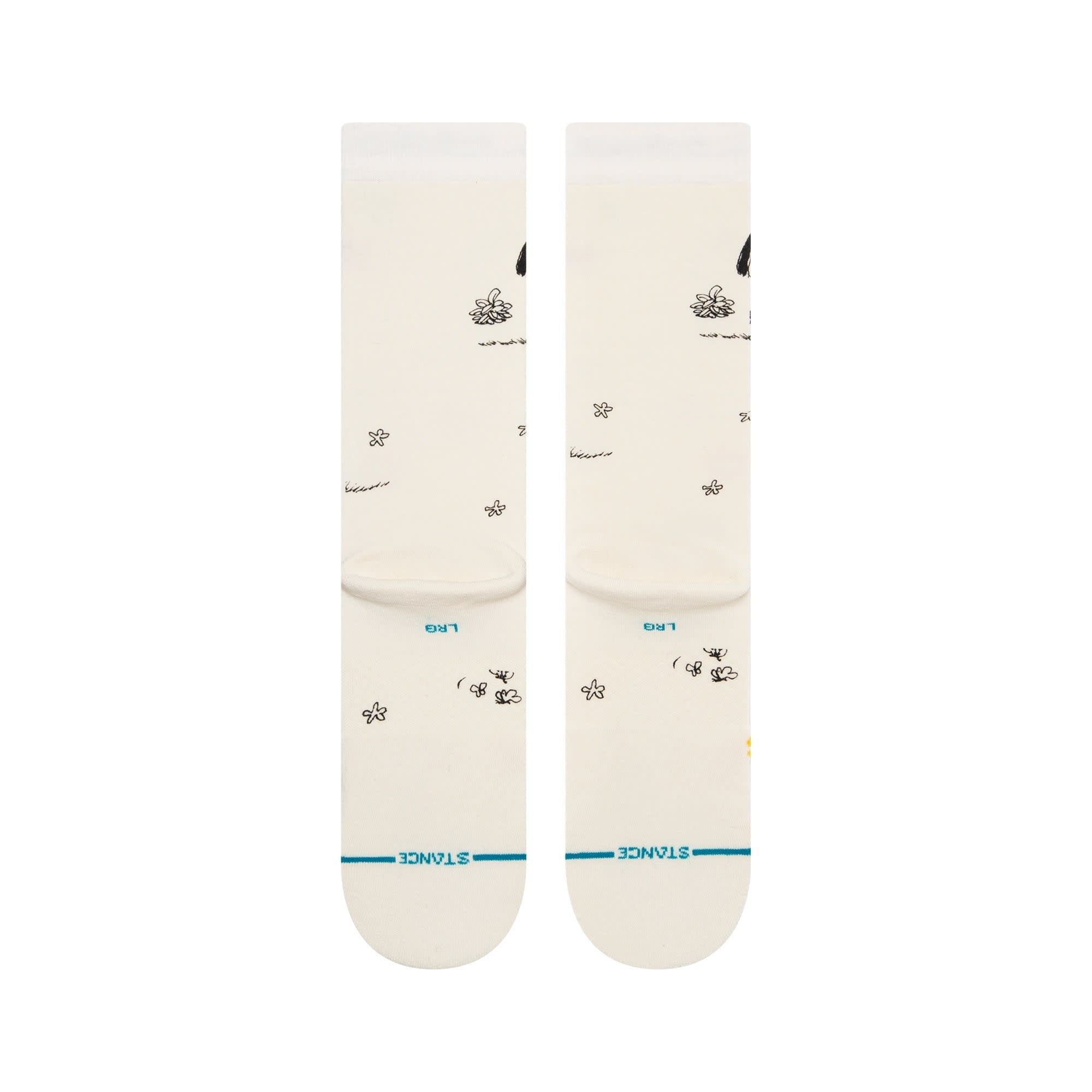 Peanuts Girl Power Crew Socks - Off White