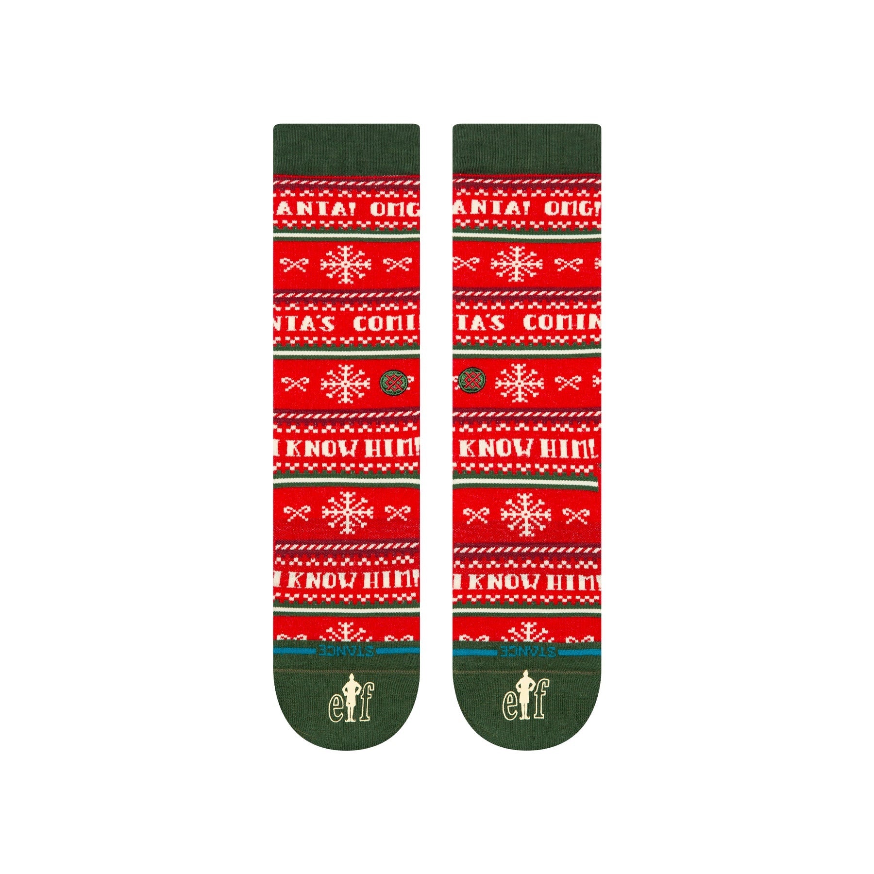 Chaussettes "Elf" I Know Him - Rouge 