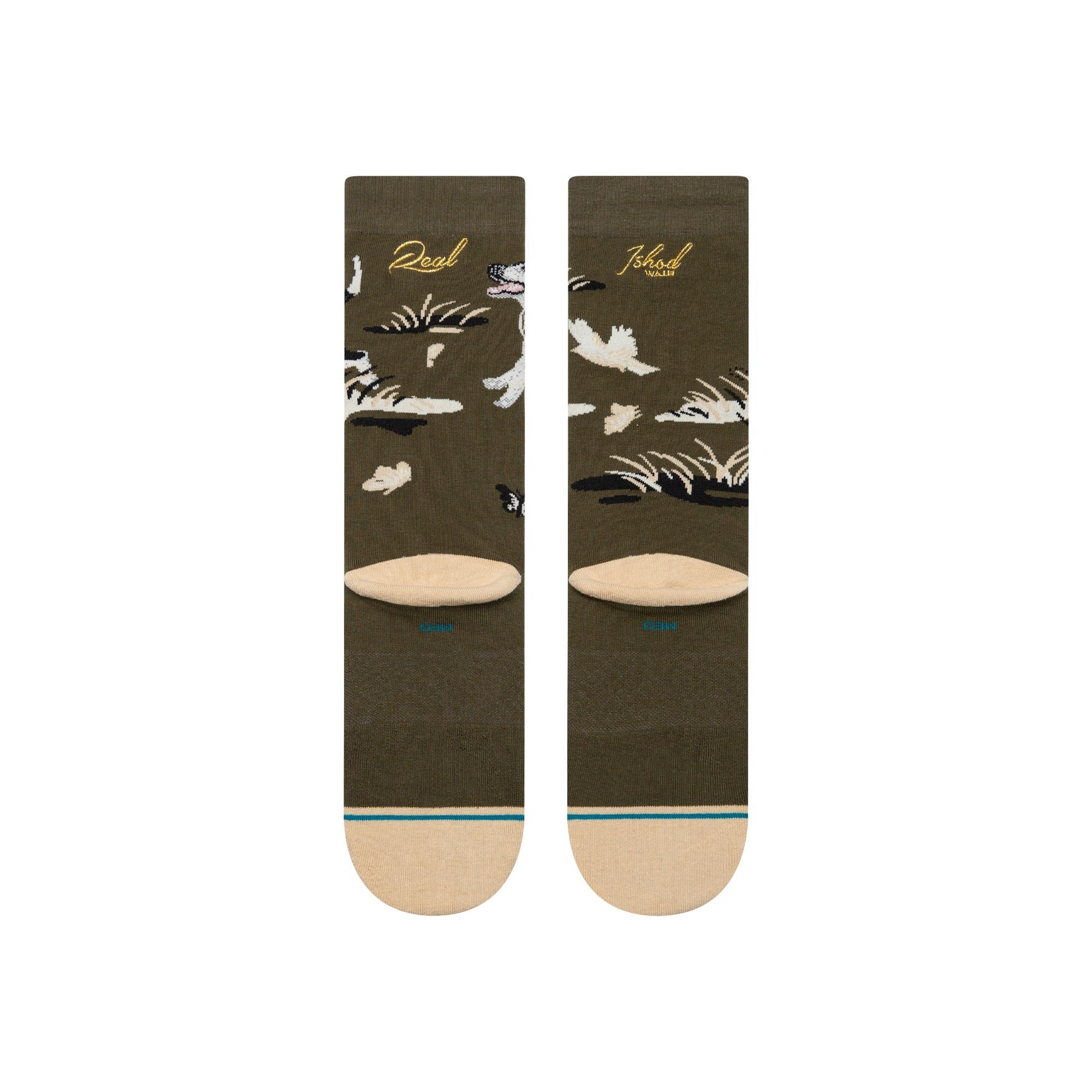 "Ishod Wair" Crew Socks - Dark Green