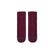 Roasted Slipper Crew Socks - Purple