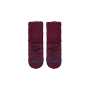 Roasted Slipper Crew Socks - Purple