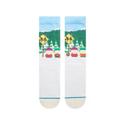 South Park Bus Stop Crew Socks - Vintage White